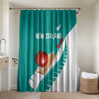 New Zealand Cricket Bathroom Set Kiwi Birds Haka Dance Turquoise Fern Sporty Style