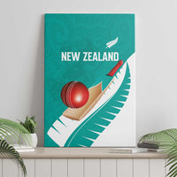 New Zealand Cricket Canvas Wall Art Kiwi Birds Haka Dance Turquoise Fern Sporty Style