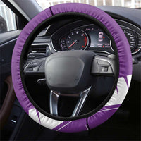 New Zealand Cricket Steering Wheel Cover Kiwi Birds Haka Dance Purple Fern Sporty Style