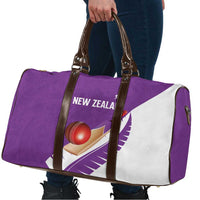 New Zealand Cricket Travel Bag Kiwi Birds Haka Dance Purple Fern Sporty Style