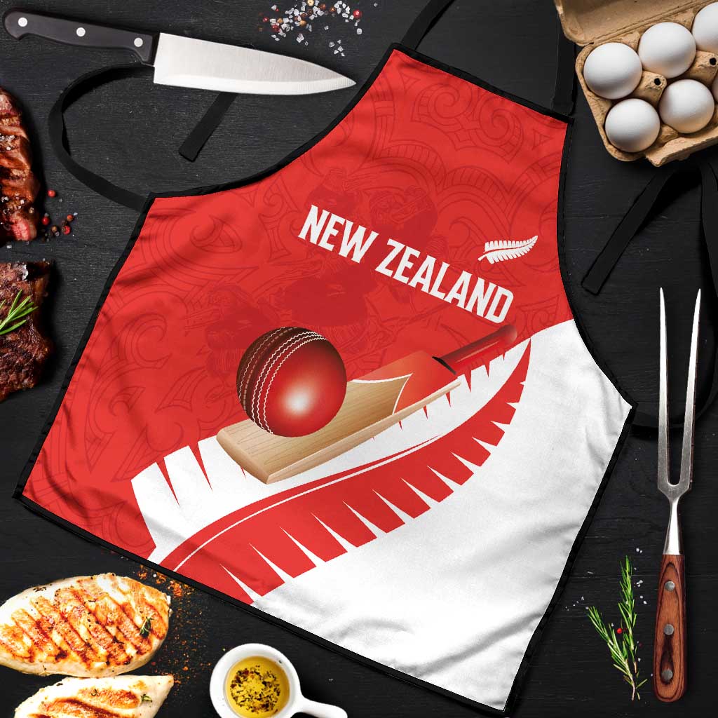New Zealand Cricket Apron Kiwi Birds Haka Dance Red Fern Sporty Style