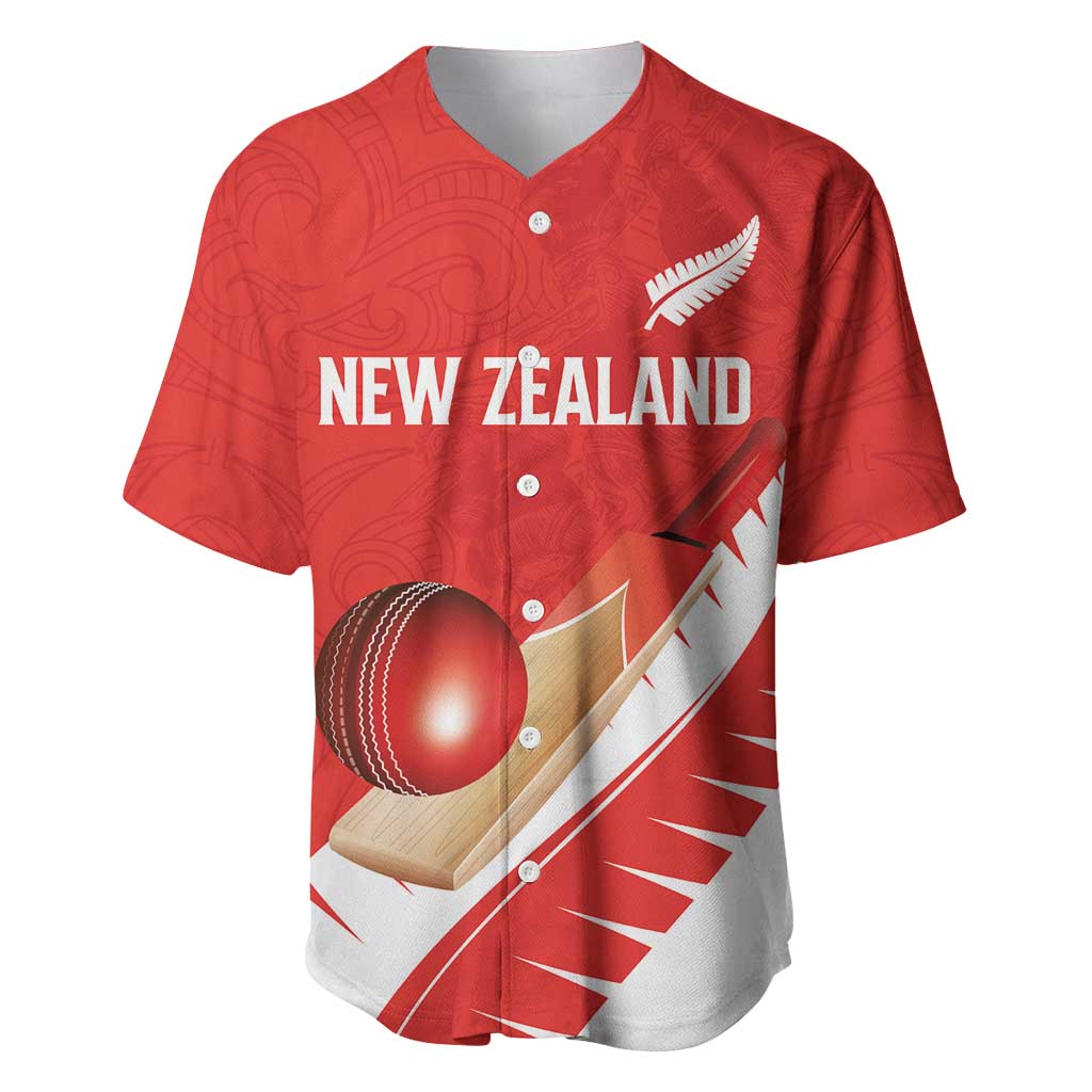 Custom New Zealand Cricket Baseball Jersey Kiwi Birds Haka Dance Red Fern Sporty Style
