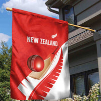 New Zealand Cricket Garden Flag Kiwi Birds Haka Dance Red Fern Sporty Style