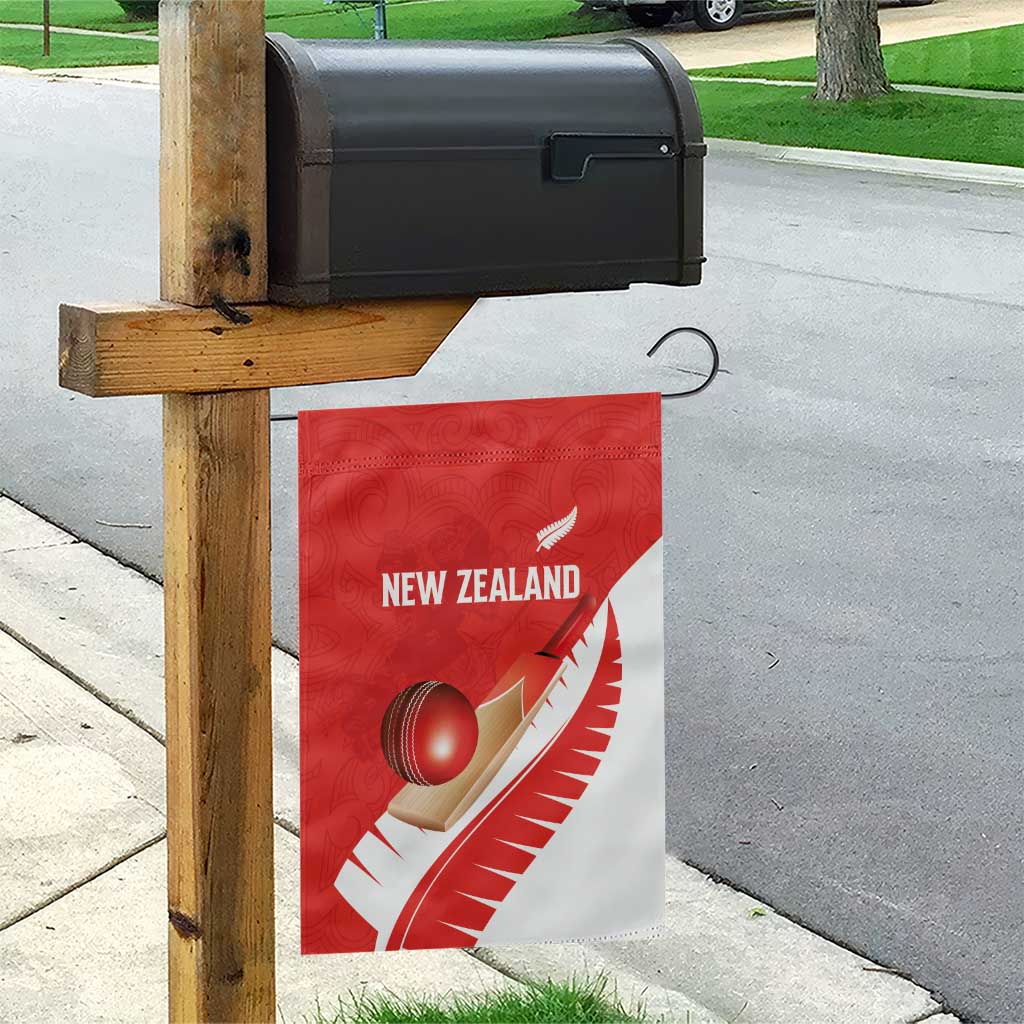 New Zealand Cricket Garden Flag Kiwi Birds Haka Dance Red Fern Sporty Style