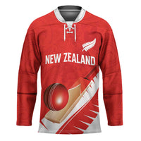 Custom New Zealand Cricket Hockey Jersey Kiwi Birds Haka Dance Red Fern Sporty Style