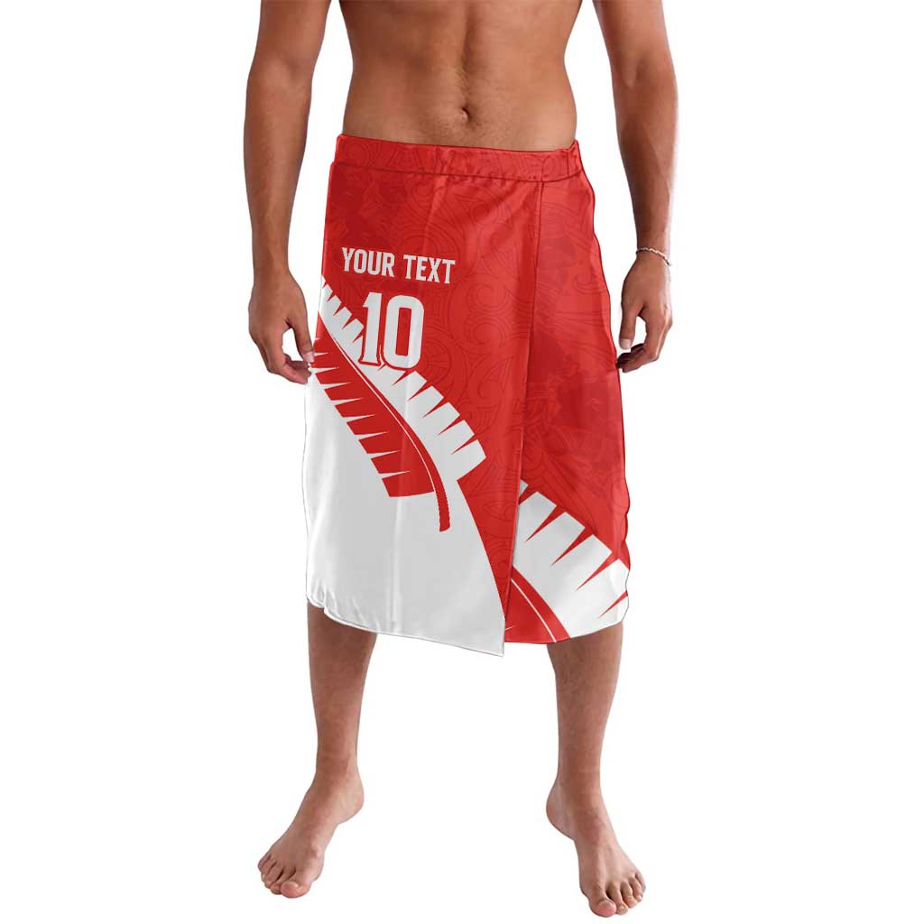Custom New Zealand Cricket Lavalava Kiwi Birds Haka Dance Red Fern Sporty Style