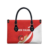 New Zealand Cricket Leather Bag Kiwi Birds Haka Dance Red Fern Sporty Style
