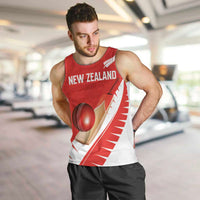 Custom New Zealand Cricket Men Tank Top Kiwi Birds Haka Dance Red Fern Sporty Style