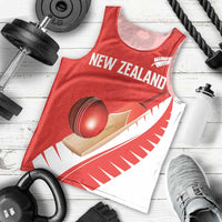 Custom New Zealand Cricket Men Tank Top Kiwi Birds Haka Dance Red Fern Sporty Style