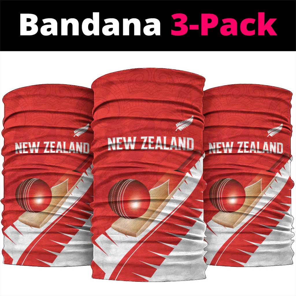 New Zealand Cricket Neck Gaiter Kiwi Birds Haka Dance Red Fern Sporty Style