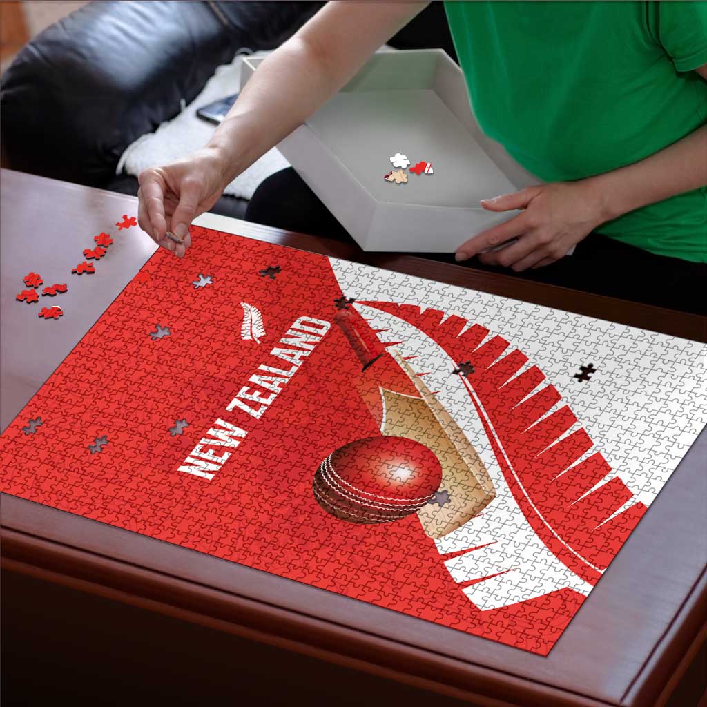 New Zealand Cricket Puzzle Kiwi Birds Haka Dance Red Fern Sporty Style