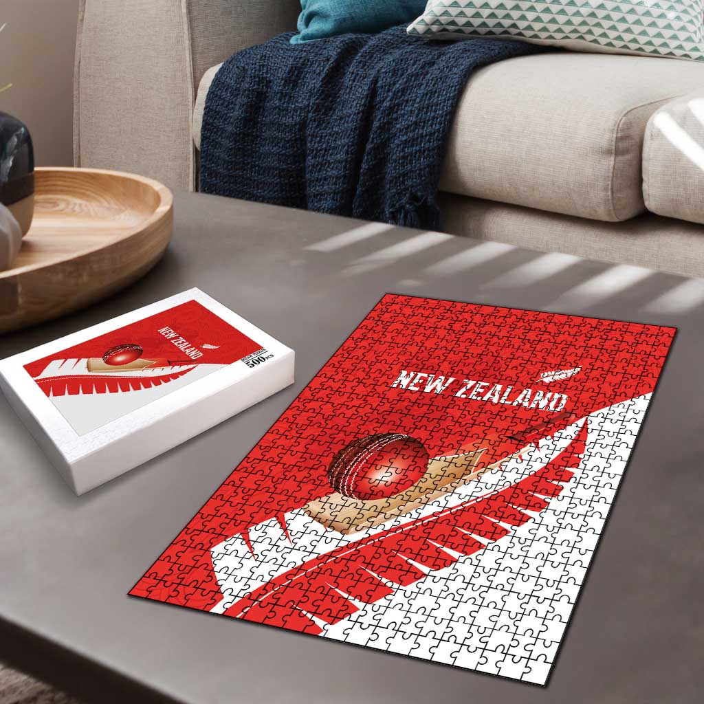 New Zealand Cricket Puzzle Kiwi Birds Haka Dance Red Fern Sporty Style