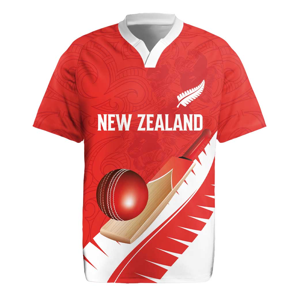 Custom New Zealand Cricket Rugby Jersey Kiwi Birds Haka Dance Red Fern Sporty Style