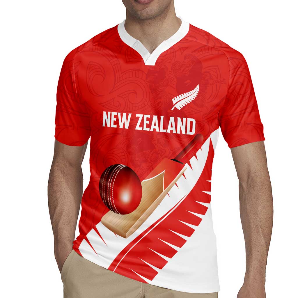 Custom New Zealand Cricket Rugby Jersey Kiwi Birds Haka Dance Red Fern Sporty Style