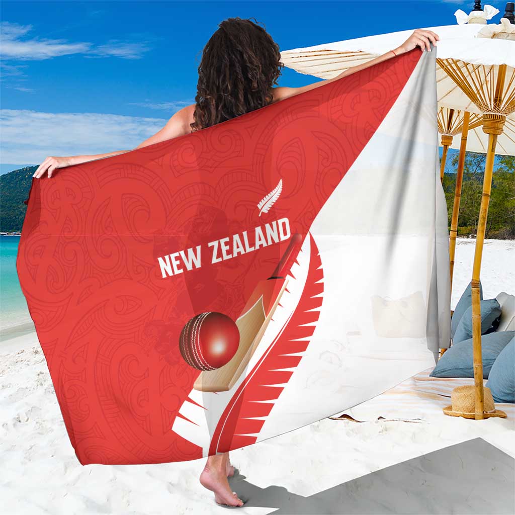 New Zealand Cricket Sarong Kiwi Birds Haka Dance Red Fern Sporty Style