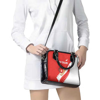 New Zealand Cricket Shoulder Handbag Kiwi Birds Haka Dance Red Fern Sporty Style