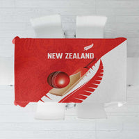 New Zealand Cricket Tablecloth Kiwi Birds Haka Dance Red Fern Sporty Style