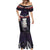 New Zealand Hei Tiki Mermaid Dress Maori Purple Papua Shell Pattern LT03 - Polynesian Pride