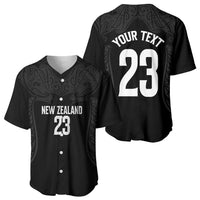 New Zealand Basketball Ta Moko Tribal Custom Baseball Jersey LT03 - Polynesian Pride