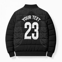 New Zealand Basketball Ta Moko Tribal Custom Bomber Puffer Jacket LT03 - Polynesian Pride