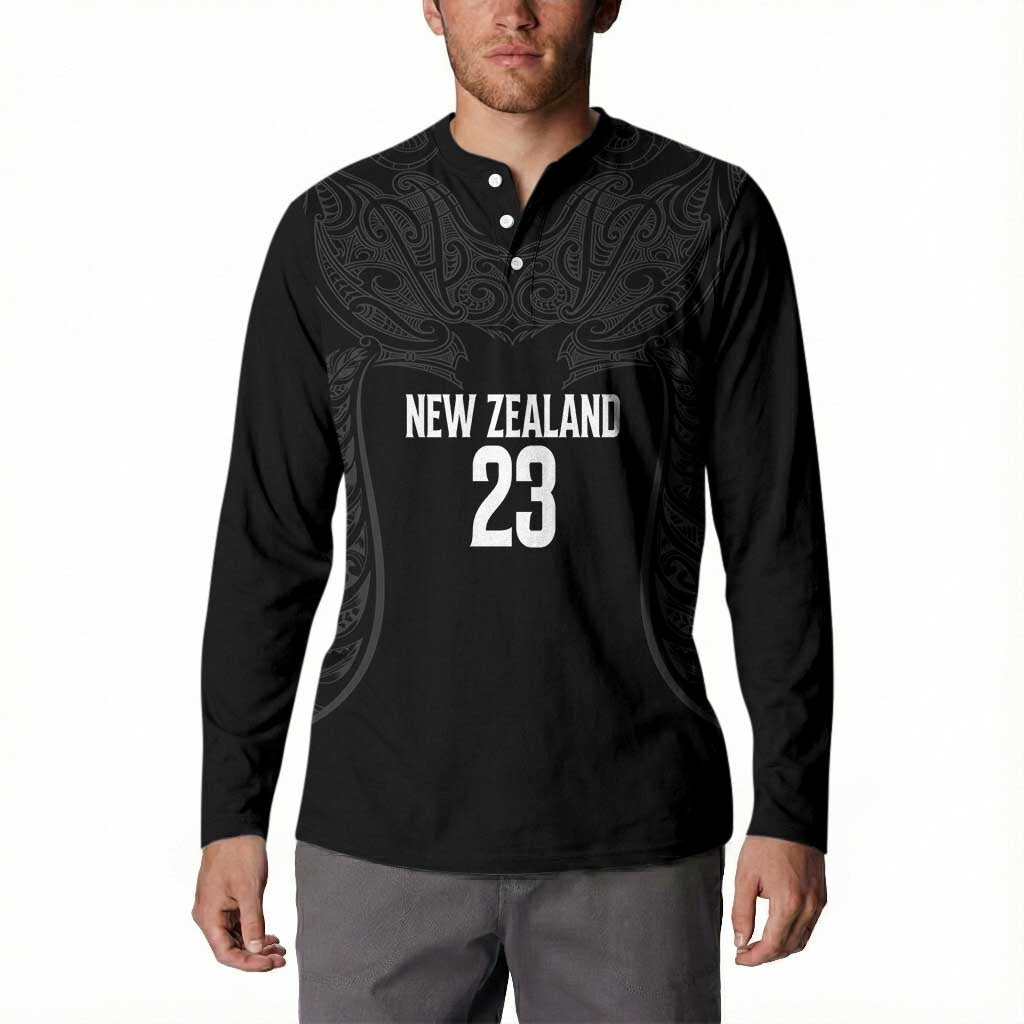 New Zealand Basketball Ta Moko Tribal Custom Button Sweatshirt LT03 - Polynesian Pride