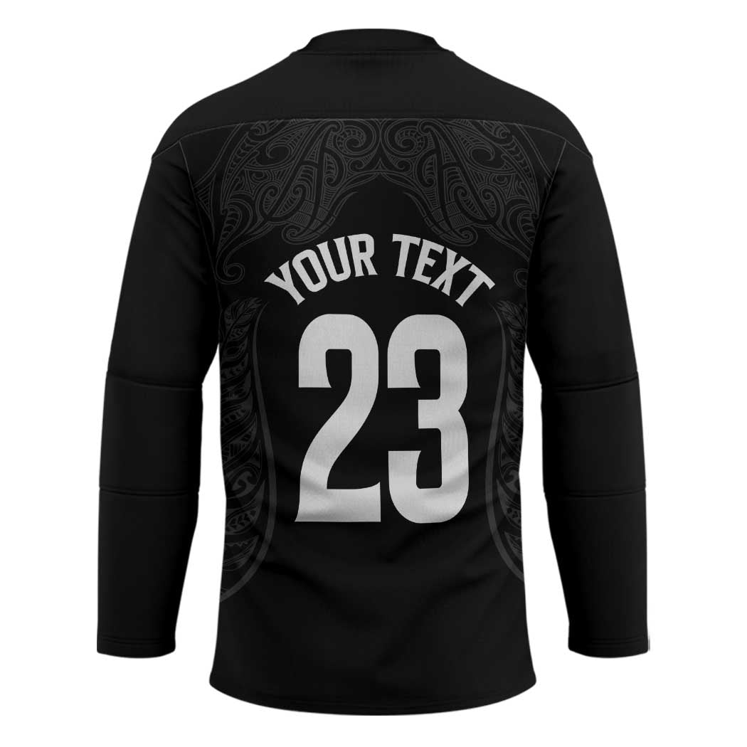 New Zealand Basketball Ta Moko Tribal Custom Hockey Jersey LT03 - Polynesian Pride