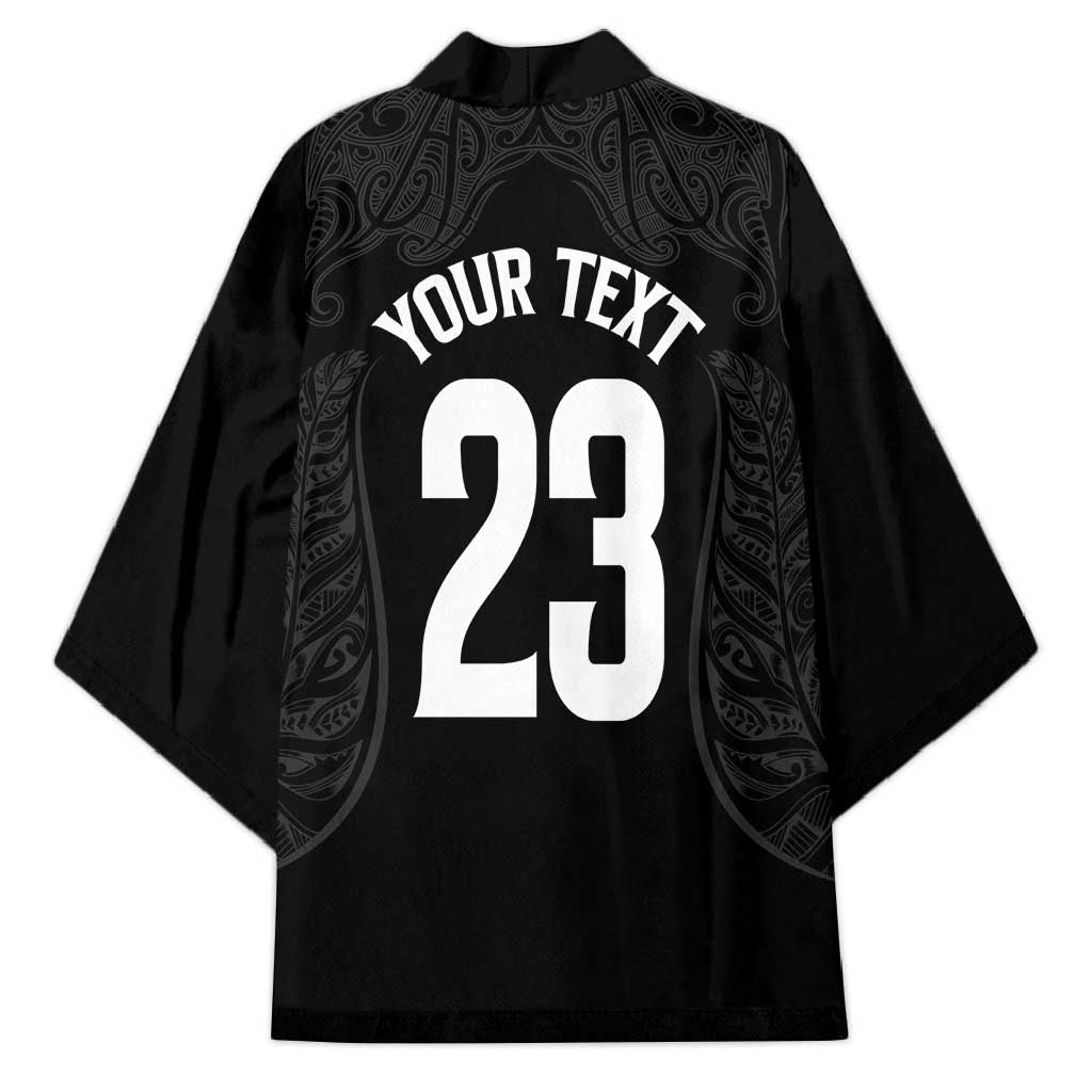 New Zealand Basketball Ta Moko Tribal Custom Kimono LT03 - Polynesian Pride