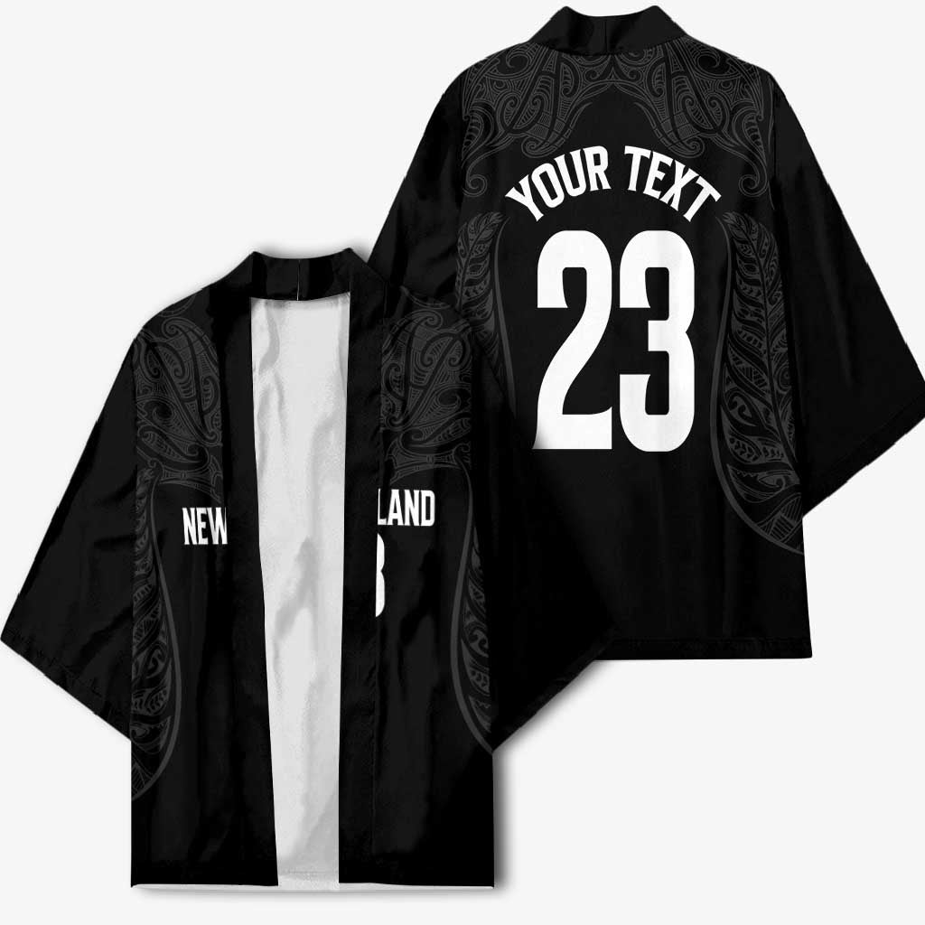 New Zealand Basketball Ta Moko Tribal Custom Kimono LT03 - Polynesian Pride