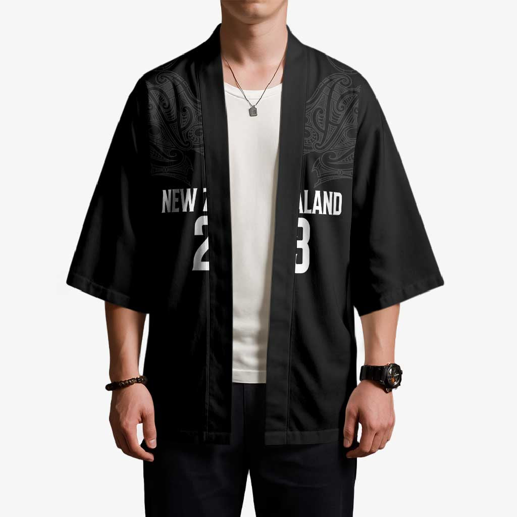 New Zealand Basketball Ta Moko Tribal Custom Kimono LT03 - Polynesian Pride