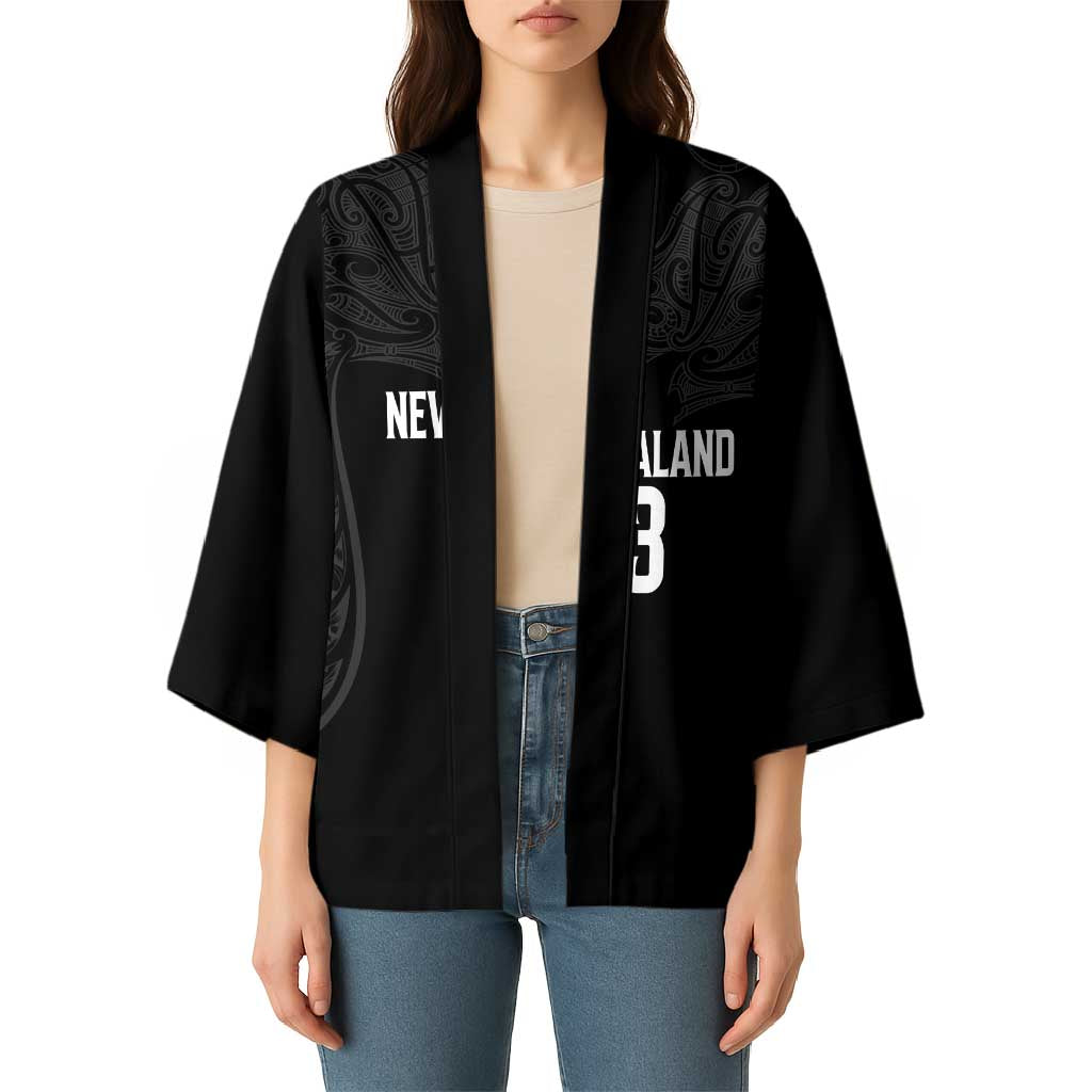 New Zealand Basketball Ta Moko Tribal Custom Kimono LT03 - Polynesian Pride