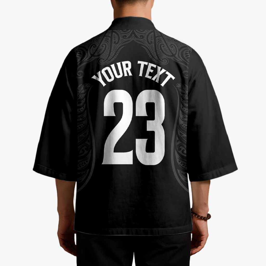 New Zealand Basketball Ta Moko Tribal Custom Kimono LT03 - Polynesian Pride