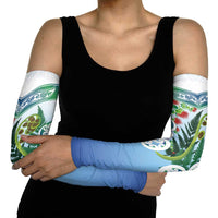 Aotearoa New Zealand Natural Plants Arm Sleeves Pohutukawa with Silver Ferns Koru Frond Maori Tattoos