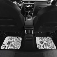 New Zealand Sea Animals with Maori Tribal Tattoo Car Mats White Color