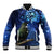 New Zealand Tui Bird Matariki Baseball Jacket Maori New Year with Galaxy Fern