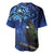 New Zealand Tui Bird Matariki Baseball Jersey Maori New Year with Galaxy Fern