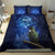 New Zealand Tui Bird Matariki Bedding Set Maori New Year with Galaxy Fern