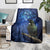 New Zealand Tui Bird Matariki Blanket Maori New Year with Galaxy Fern