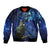 New Zealand Tui Bird Matariki Bomber Jacket Maori New Year with Galaxy Fern