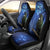 New Zealand Tui Bird Matariki Car Seat Cover Maori New Year with Galaxy Fern