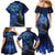 New Zealand Tui Bird Matariki Family Matching Mermaid Dress and Hawaiian Shirt Maori New Year with Galaxy Fern