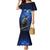 New Zealand Tui Bird Matariki Family Matching Mermaid Dress and Hawaiian Shirt Maori New Year with Galaxy Fern