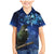 New Zealand Tui Bird Matariki Family Matching Mermaid Dress and Hawaiian Shirt Maori New Year with Galaxy Fern