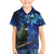 New Zealand Tui Bird Matariki Family Matching Summer Maxi Dress and Hawaiian Shirt Maori New Year with Galaxy Fern