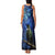 New Zealand Tui Bird Matariki Family Matching Tank Maxi Dress and Hawaiian Shirt Maori New Year with Galaxy Fern