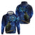 New Zealand Tui Bird Matariki Hoodie Maori New Year with Galaxy Fern