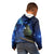 New Zealand Tui Bird Matariki Kid Hoodie Maori New Year with Galaxy Fern