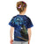 New Zealand Tui Bird Matariki Kid T Shirt Maori New Year with Galaxy Fern