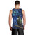 New Zealand Tui Bird Matariki Men Tank Top Maori New Year with Galaxy Fern