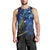 New Zealand Tui Bird Matariki Men Tank Top Maori New Year with Galaxy Fern