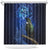 New Zealand Tui Bird Matariki Shower Curtain Maori New Year with Galaxy Fern